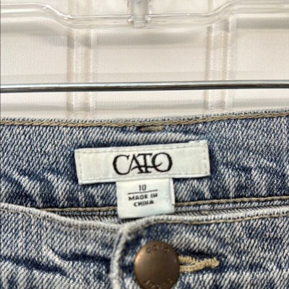 Cato Boot Cut Slightly Flared Classic Blue Denim Jeans Size 10 - Picture 4 of 8